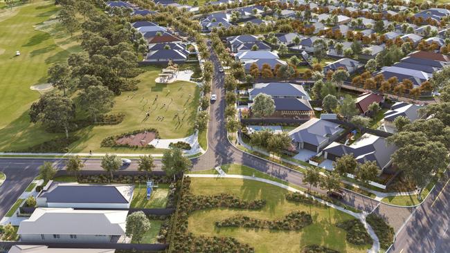 Artist’s impression of the Newbridge development at Murray Bridge. Supplied by Burke Urban