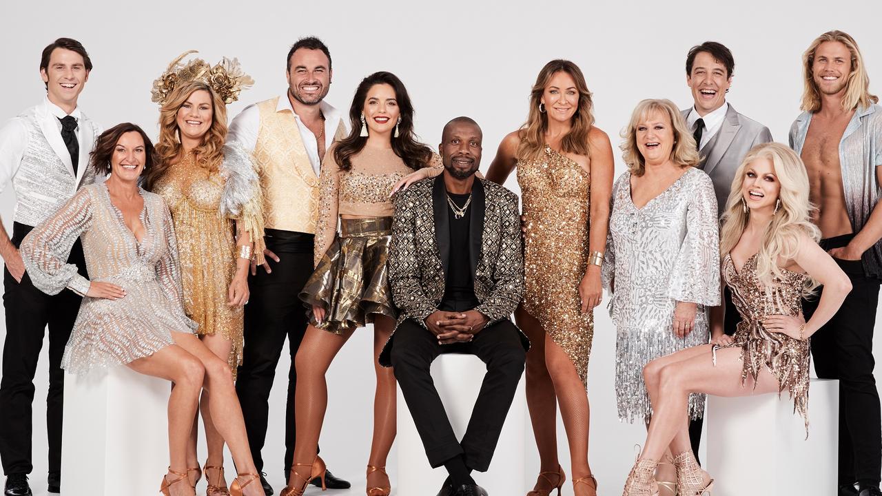 Dancing With The Stars 2019 cast: Jimmy Rees, Cassandra Thorburn, Constance Hall, Miguel Maestre, Olympia Valance, Curtly Ambrose, Michelle Bridges, Denise Scott, Samuel Johnson, Courtney Act and Jett Kenney. Picture: Ten