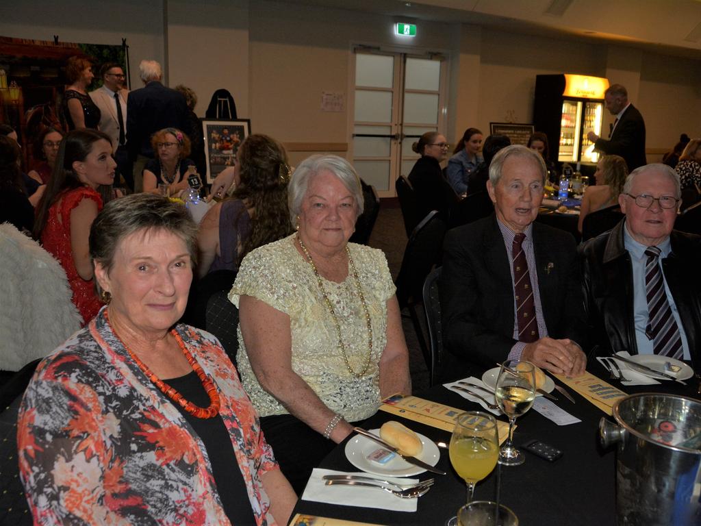 Helen (L), Gordan, Joy and John (R) enjoying a night out on the town for Warwick's Coppers Ball charity event on Saturday night.