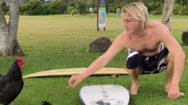 Joe Hoffman was bitten by a 3 metre great white shark at Crescent Head on Monday afternoon and suffered serious injuries to his arm. Picture: Supplied