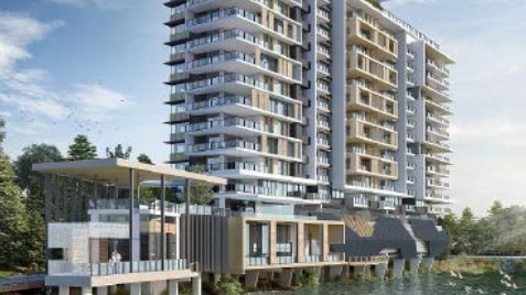 Photos of the site of a controversial Robina retirement village tower rejected by council. Photo: Supplied