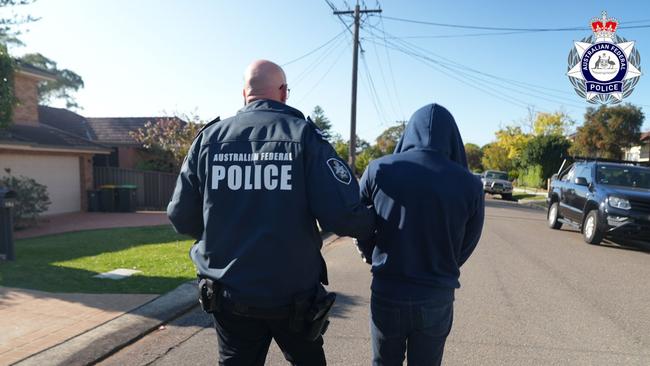 The AFP arrests the alleged mastermind behind the encrypted messaging platform Ghost used by criminals. Picture: AFP