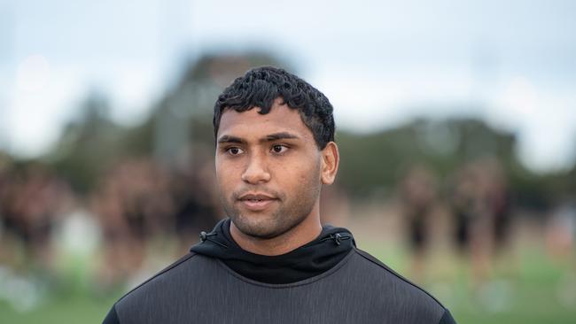 Pangai had a short stint with Penrith last year, before signing a big money deal at the Bulldogs. Picture: Brad Fleet.