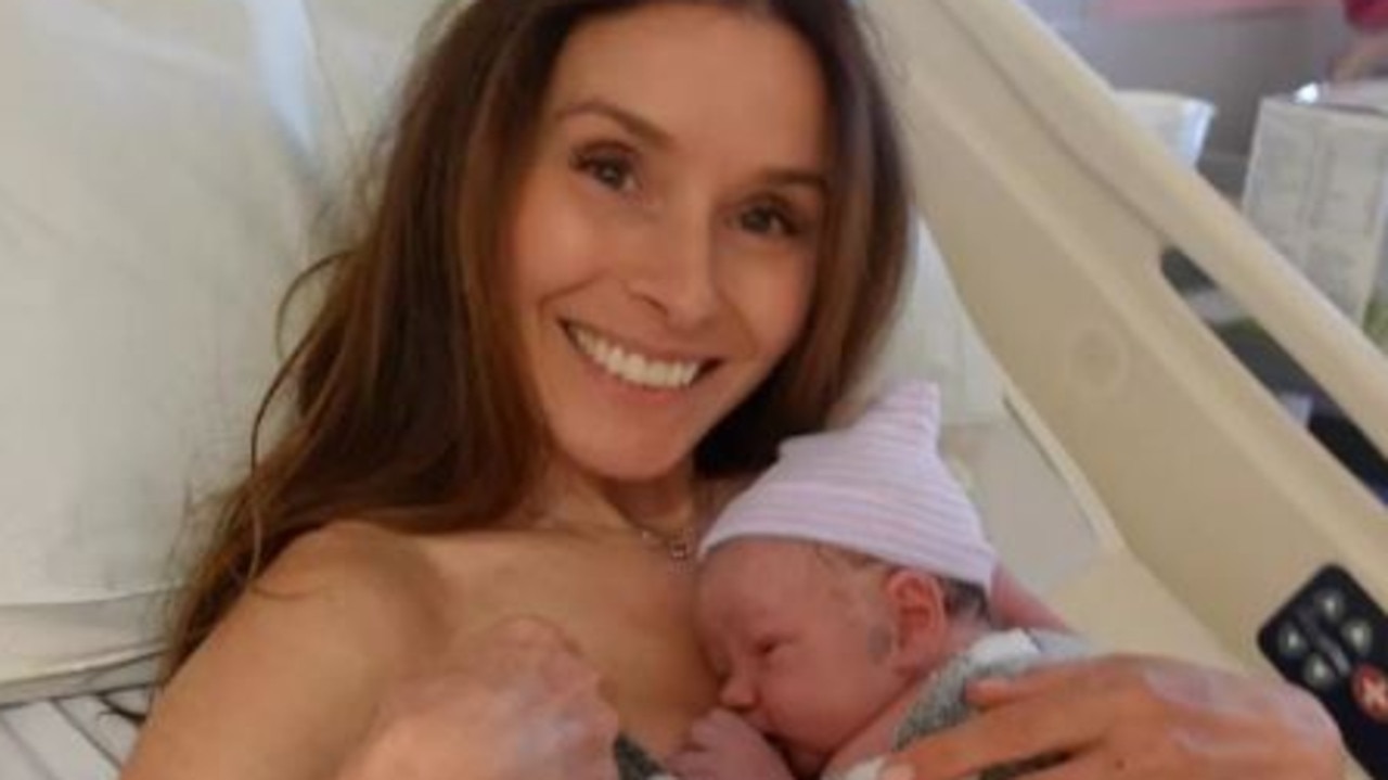 Tana Ramsay with her sixth child. Picture: @tanaramsay/Instagram