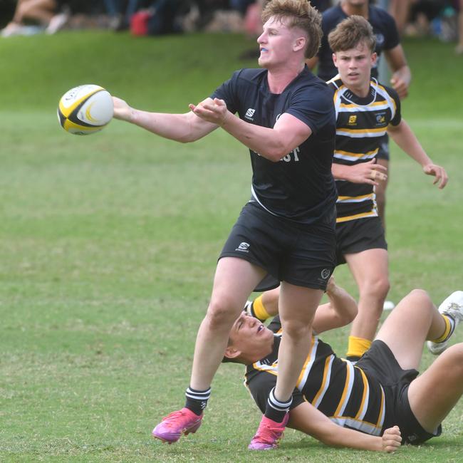 Quinn Timperon. QLD Rugby Union State Championships (17-18 years boys) at the Townsville Sports Precinct. Friday May 23. Metro East against Capricorn. Picture: Evan Morgan