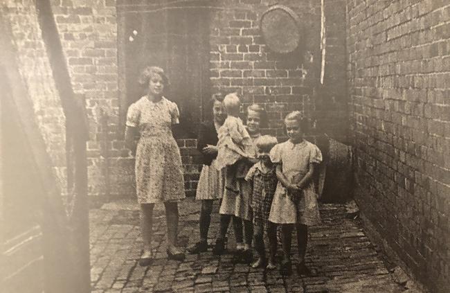 A young Maureen Matterson — far right, with her siblings.