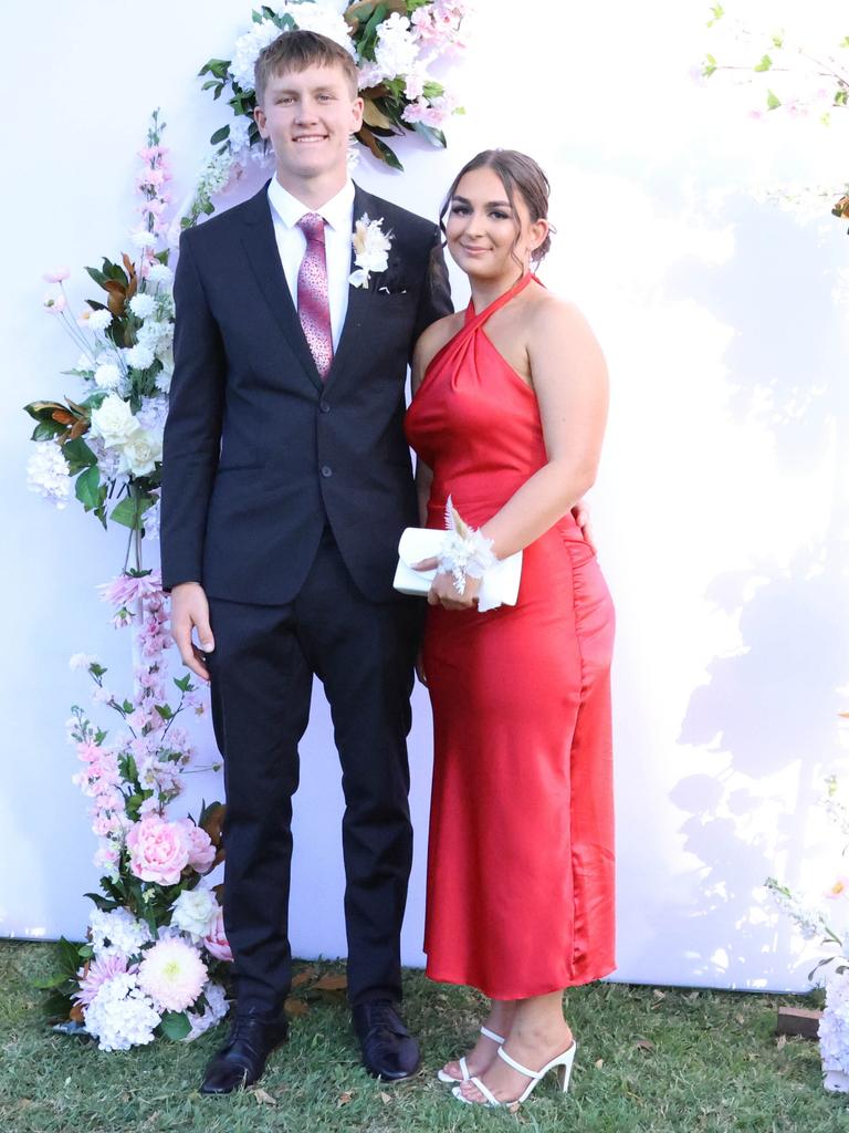 Jorjah with formal partner at the 2024 St Ursula's College formal.