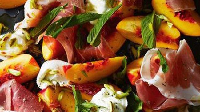 Proscuitto and nectarine salad is a summer winner.