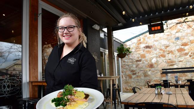 Evie Catt is studying hospitality at TAFE SA.