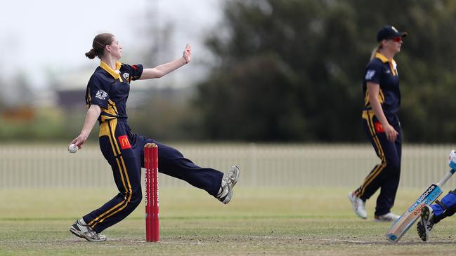 Layla Graham took a key wicket in the final. Picture: Sue Graham