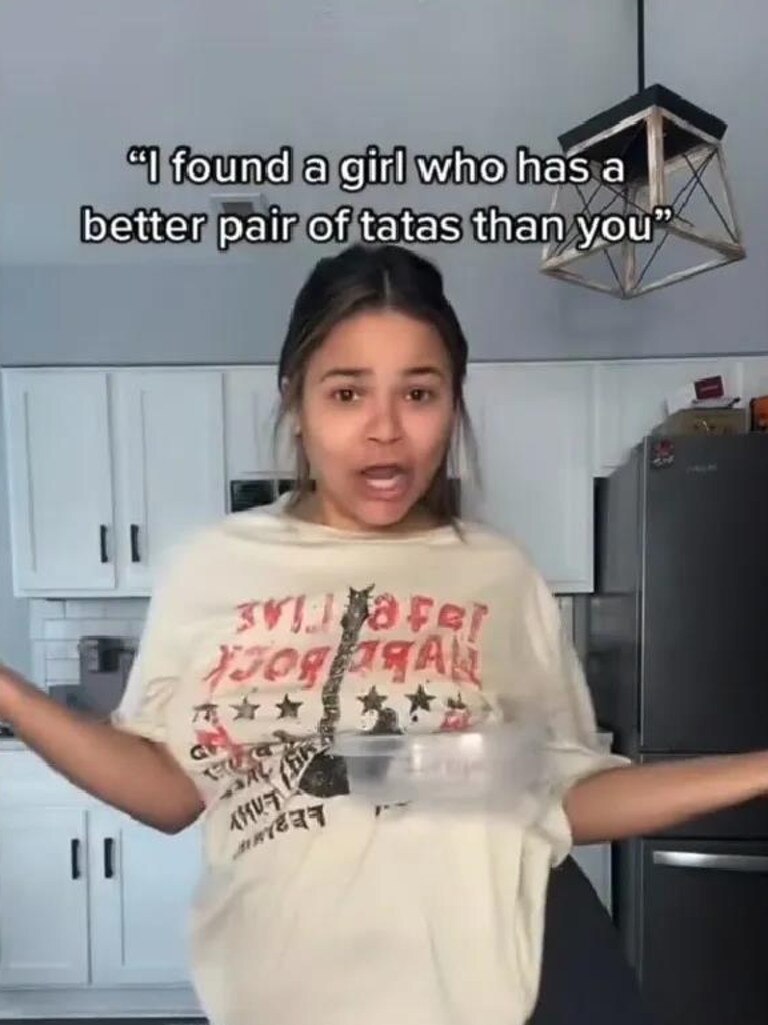 Tiktok Users Hold Items With Their Boobs Daily Telegraph 