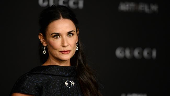 Style queen ... actress Demi Moore arrives at the LACMA Art + Film Gala.