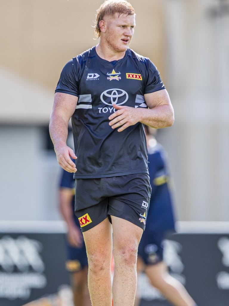 Griffin Neame at Cowboys preseason training. Picture: Cowboys Media