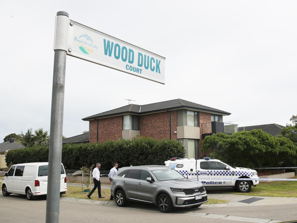 Police investigating the death. Picture: David Crosling