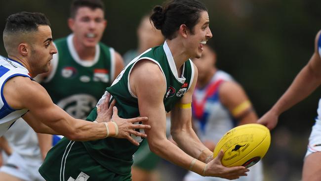 Damon Marcon in action for Greensborough. Picture: Josie Hayden