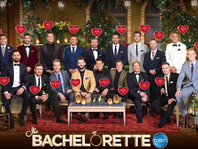 The Channel 10 Bachelorette line up for 2017.