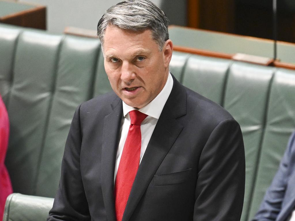 CANBERRA, Australia - NewsWire Photos - September 12, 2024: Deputy Prime Minister and Minister for Defence, Richard Marles finalised the commitment to close out the recommendations of the Inspector-General of the Australian Defence Force Afghanistan Inquiry report at Parliament House in Canberra. Picture: NewsWire / Martin Ollman