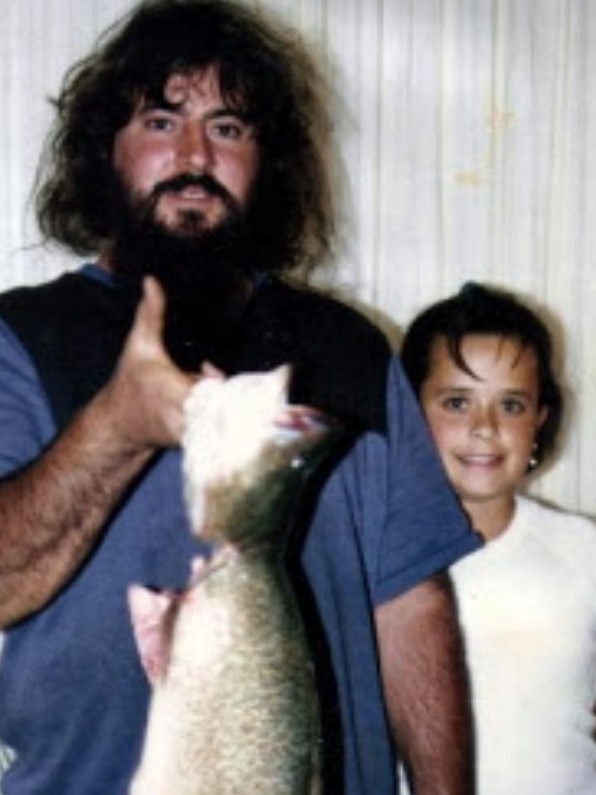 A precious photograph of Mick Peet with his daughter, Lateesha Nolan