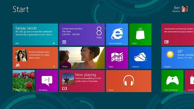 windows 8 interface