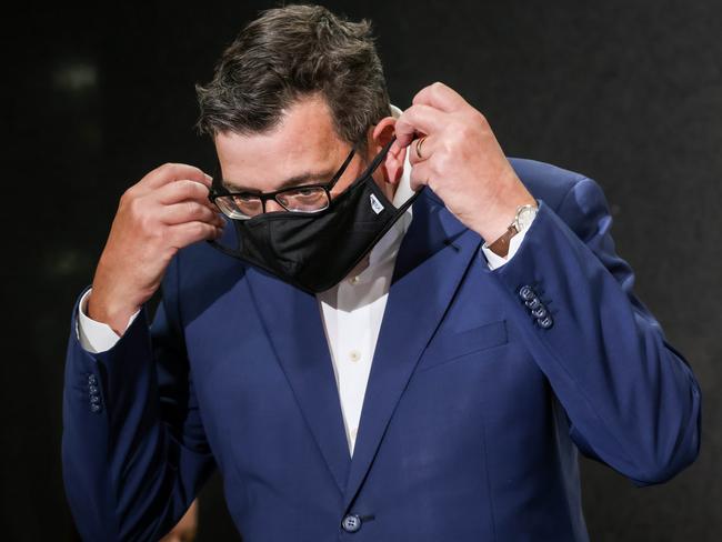 MELBOURNE, AUSTRALIA - NewsWire Photos 27 JANUARY 2022 : Victorian Premier Dan Andrews gives the latest update on the Covid-19  global pandemic affecting the state. Picture : NCA NewsWire / Ian Currie