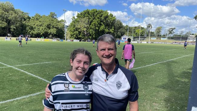 Brothers captain Georgie Lewis and coach Tony Wall.