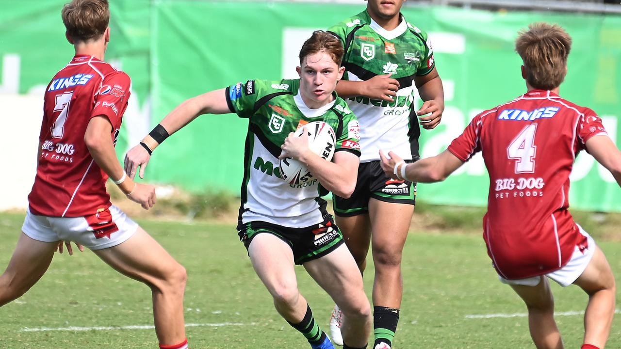 Connell Cup under 17 rugby league grand final between Redcliffe and Blackhawks. Saturday 13, 2024. Picture, John Gass