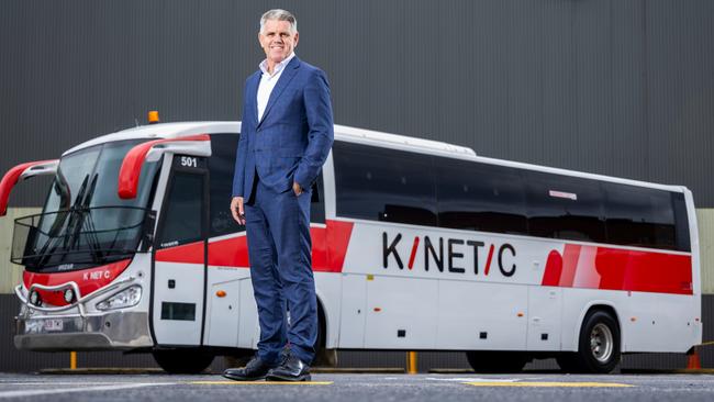 Michael Sewards, co-CEO of Australia's number one bus operator Kinetic. The company has been making significant inroads into the Tasmanian transport market over the last six years. Picture: Wayne Taylor