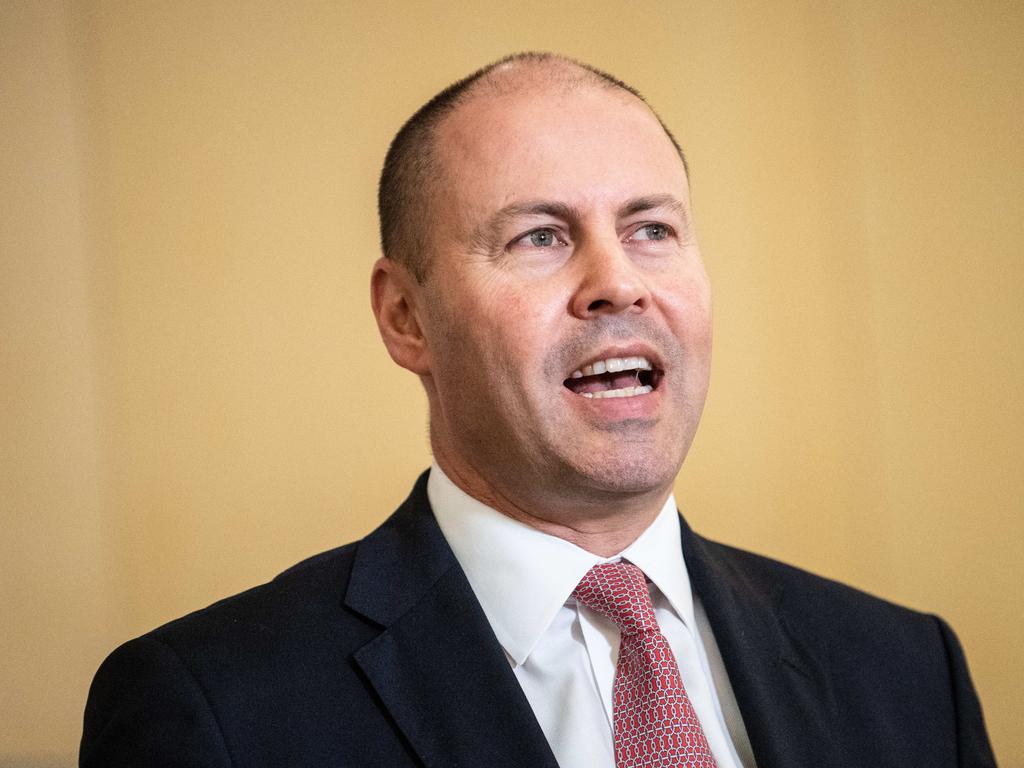 Josh Frydenberg said Australia went into the pandemic in a strong financial position. Picture: NCA NewsWire / James Gourley