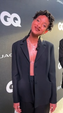 Willow Smith's stylish turn at GQ Men of the Year for Aussie talent Eddie Benjamin