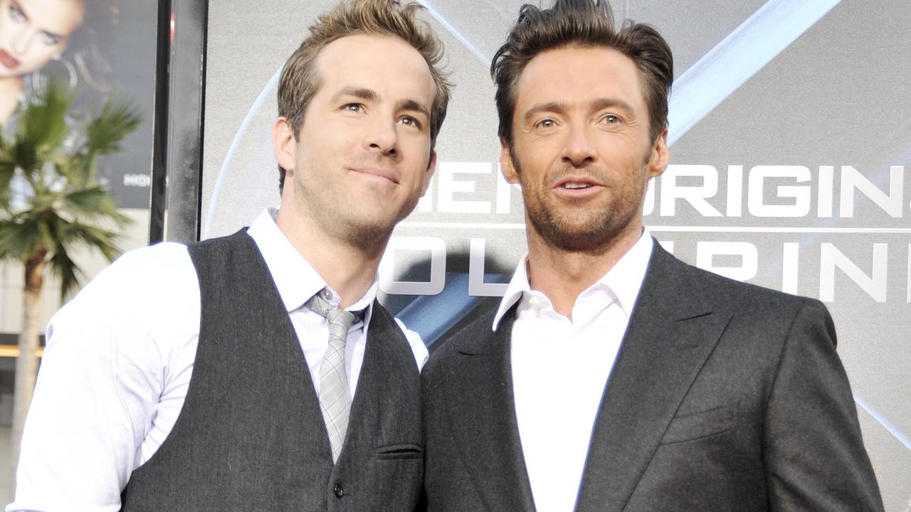 Ryan Reynolds (left) and Hugh Jackman: They’re friends. Honestly.