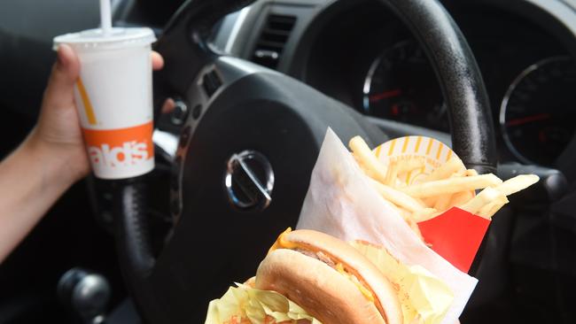 EATING AND DRIVING: The majority (68%) of NSW drivers admit to potentially dangerous activities whilst behind the wheel of a car, according to finder.com.aus Safe Driving Report including eating take away food (46%), or sending a text message (29%).