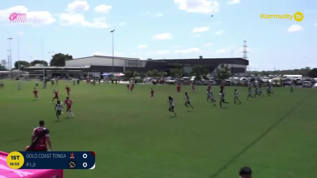 Replay: Gold Coast Tonga v Queensland Fiji (U12) - 2024 Pacific Youth Rugby Festival Day 1