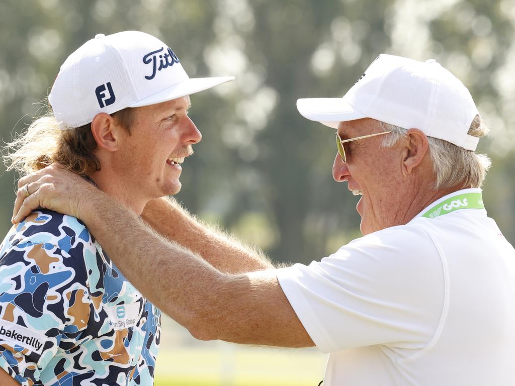 Cam Smith has a strong relationship with Greg Norman. Picture: Getty Images