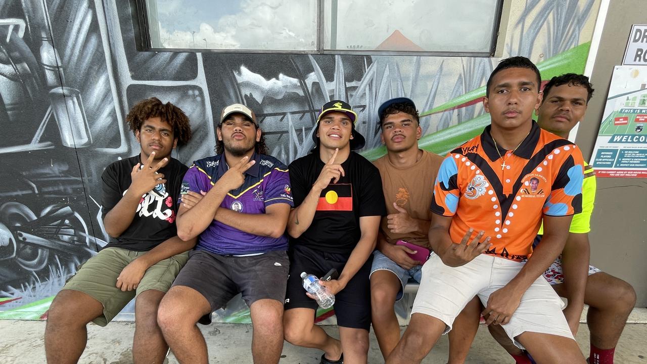 Thomas Noho, Kenny Gyemore, Tarell Indich, Christian Simpson, Blake Dynevor, and Shamus Cobbo at the 2024 Sunshine Coast Bunyas Rugby League Carnival. Picture: Iwan Jones