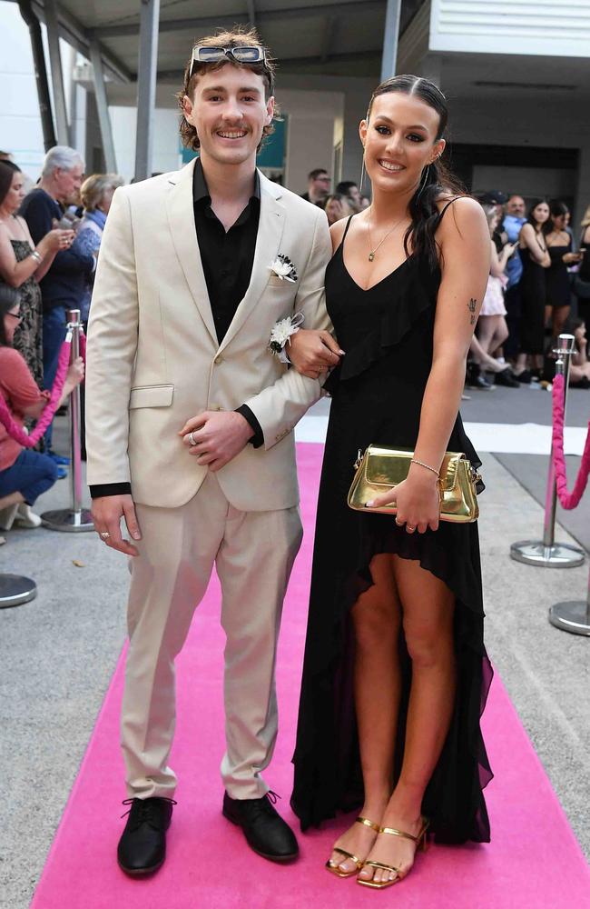 Jett Bassett and Ruby Taylor at Meridan State College formal. Picture: Patrick Woods.