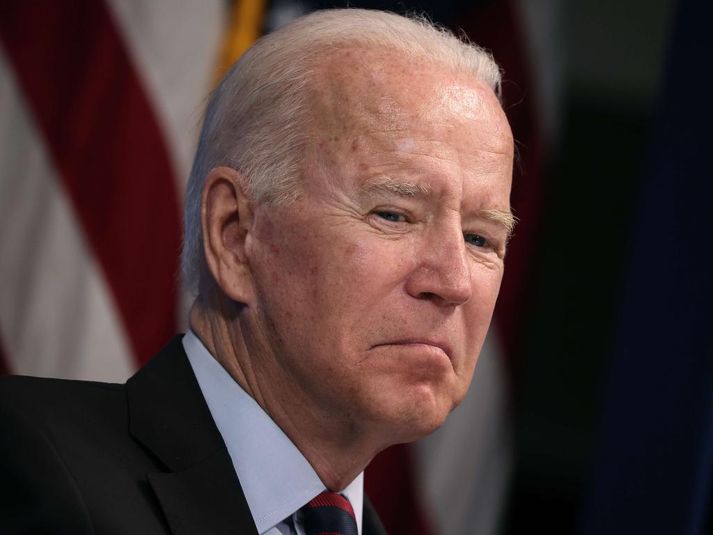 Joe Biden has faced harsh criticism over his handling of US troops’ leaving Afghanistan. Picture: Getty Images