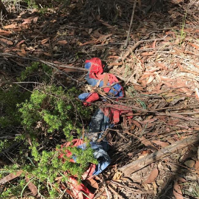 The Spider-Man suit placed on fire trail.