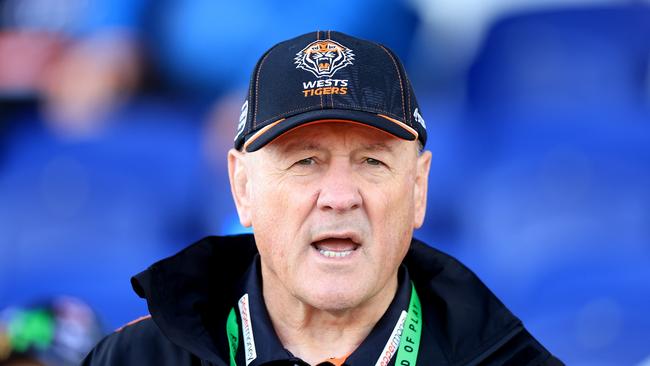 Tim Sheens will step aside form his role as coach of the Wests Tigers. Picture: Getty Images