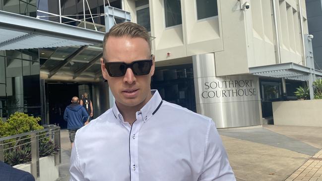 Joshua Bell outside Southport Court. Picture: Lea Emery.