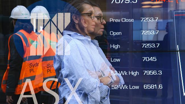 The S&amp;P/ASX 200 recorded a rise of 7.5 per cent in 2024, after a 7.8 per cent lift in 2023. Picture: Newswire/Gaye Gerard