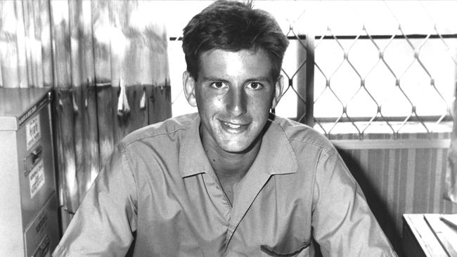 Michael Kasprowicz, still a Year 12 schoolboy at Brisbane State High when selected for Queensland's cricket team at 17. Picture: News Corp 1990