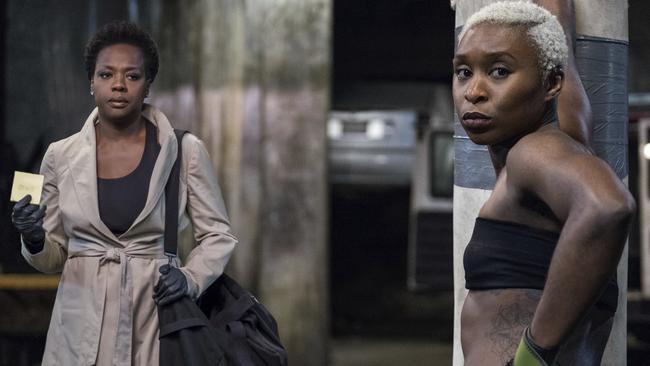 Viola Davis, left, and Cynthia Erivo in a scene from "Widows." Picture: Merrick Morton/20th Century Fox via AP