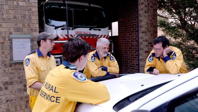 Grose Vale Rural Fire Brigade preparing for the worst. Picture: Jeremy Piper