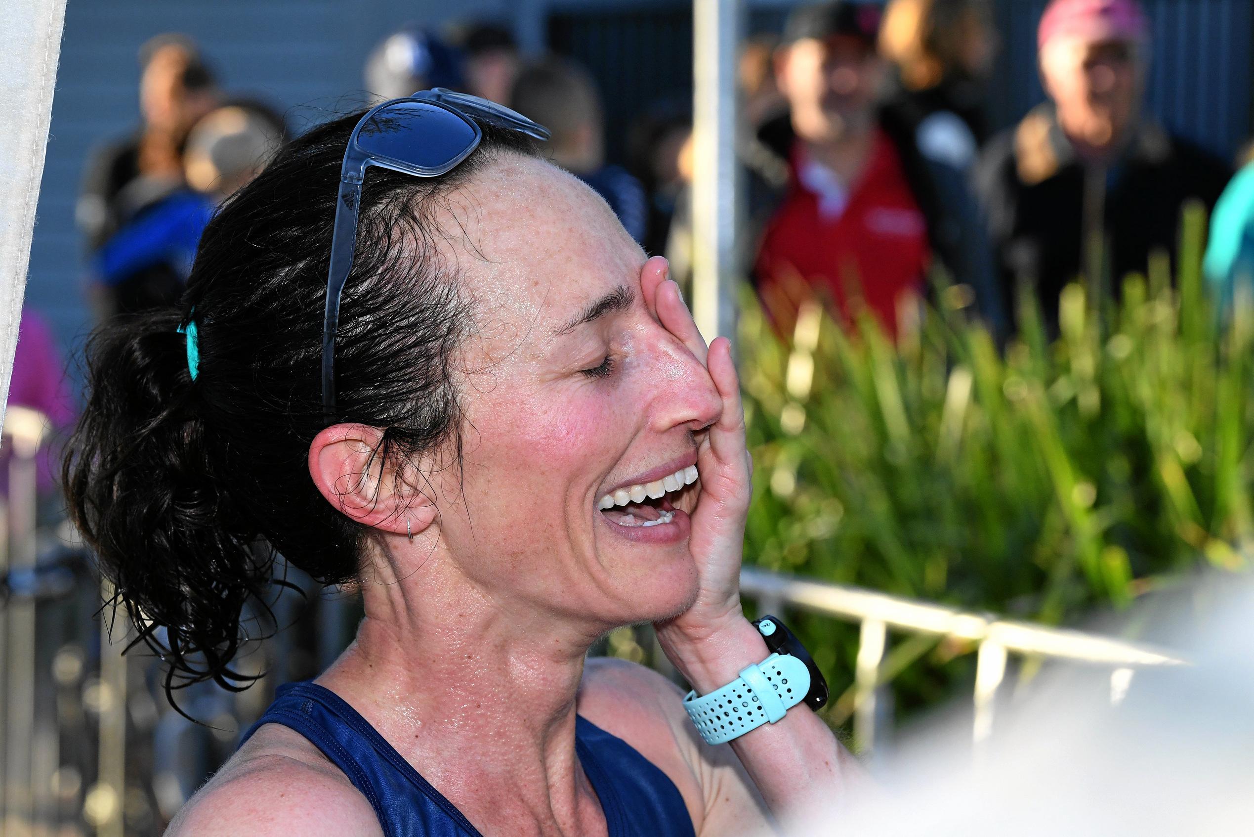 7 Sunshine Coast Marathon and Community Run FestivalLisa Weightman wins the women's half marathon. Picture: Warren Lynam