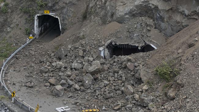 Major infrastructure damage has been done Kaikoura. Picture: David Alexander/SNPA via AP.