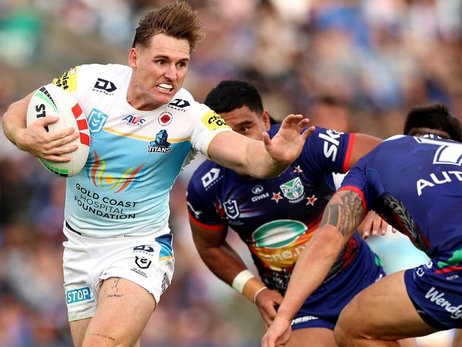 AJ Brimson was fantastic for the Titans against the Warriors. Picture: Phil Walter/Getty Images