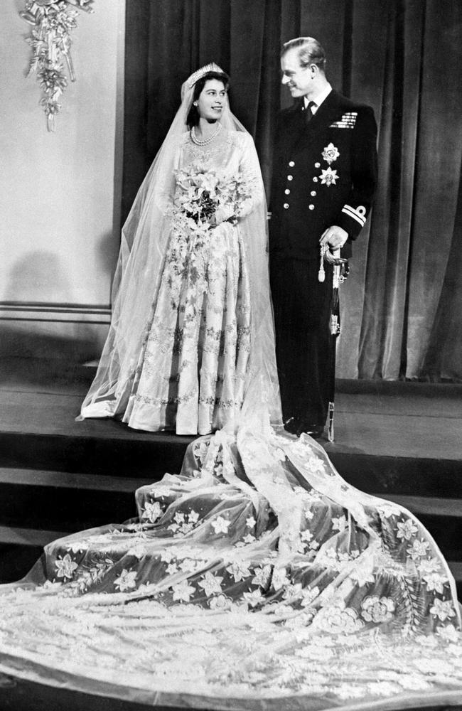 The couple married on November 20, 1947 at Westminster Abbey. Picture: AFP Photo