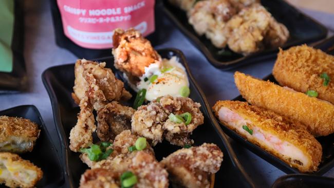 Chicken karaage and Mazesoba crispy noodles. Picture: Jenifer Jagielski