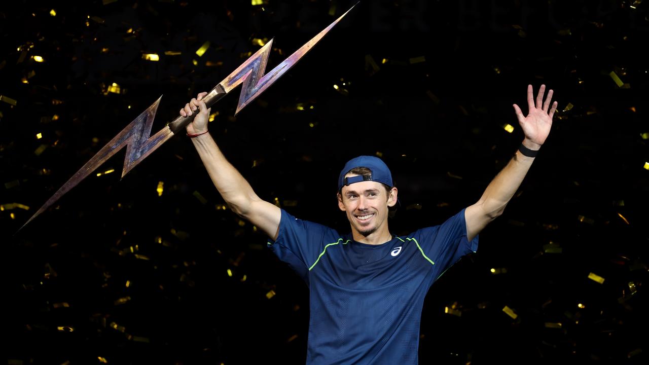 De Minaur won the UTS Grand Final in December. (Photo by Julian Finney/Getty Images)