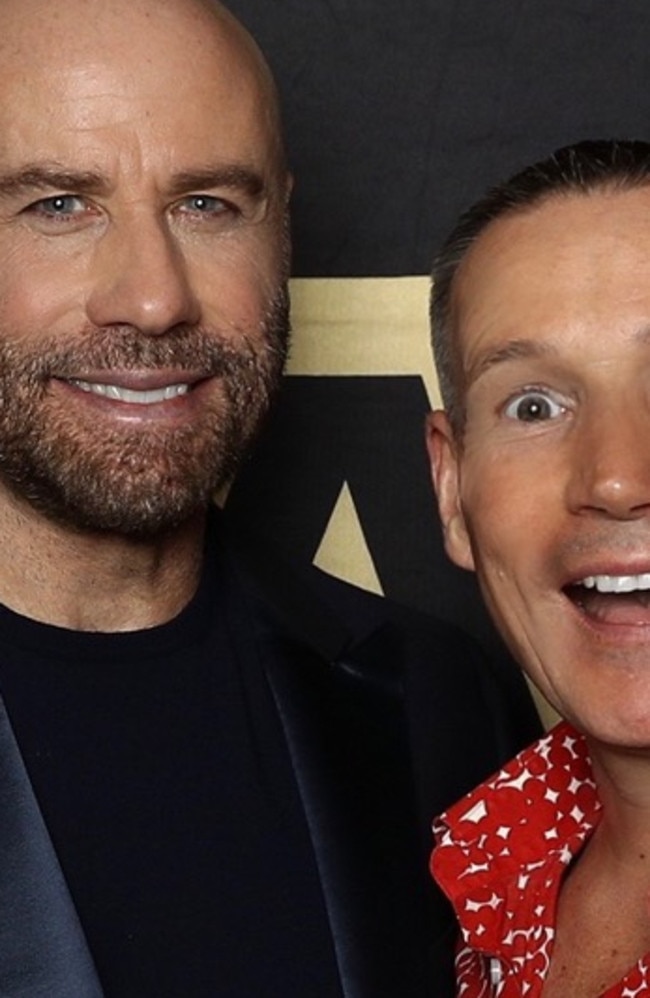 John Travolta with Craig Bennett. Photo: Supplied